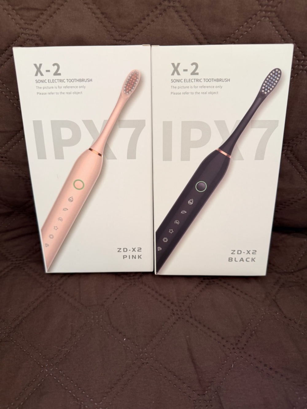 IPX7 X-2 Sonic Electric Toothbrush (2 Pack) - *NEW IN BOX*